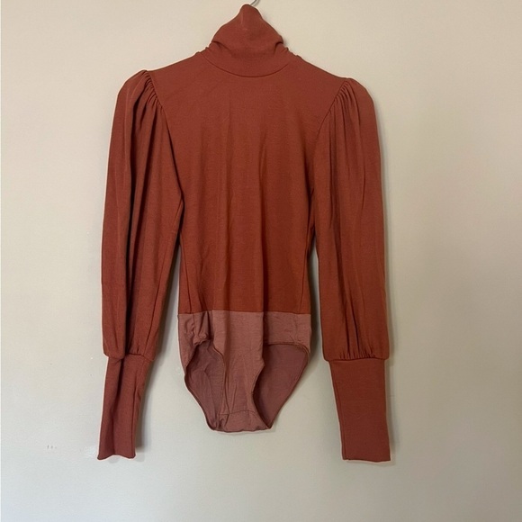 Rachel Pally Luxe Rib Eloise Bodysuit in Brass XS NWOT - Picture 3 of 12